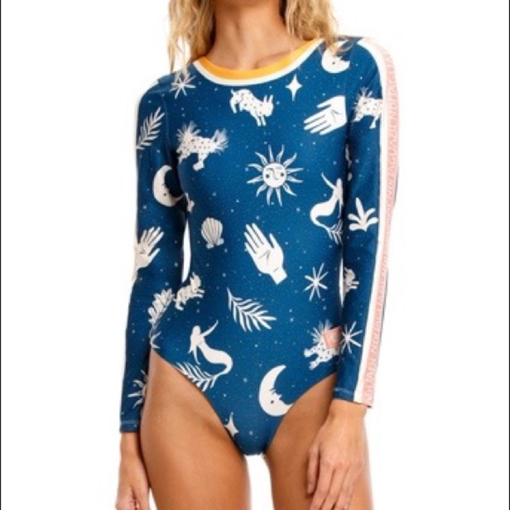 2021 AGUA BENDITA MANIERA CLARA LONG SLEEVE SWIMSUIT
